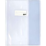 Protge - cahier transparent en pvc ? format 17x22 cm ? epaisseur : 19 / 100me ? grain lisse