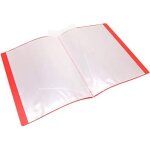 Protège documents a4 80 vues 40 pochettes couverture polypro rouge Protège documents a4 80 vues 40 pochettes couverture polypro rouge