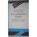 Les publicits lgales - information du public et preuve des actes