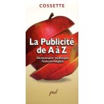La publicit� de a a z - dictionnaire technique fran�ais - anglais