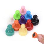 Punaises magn�tiques en n�odyme 12mm x 20mm, 1 pi�ce, couleur al�atoire, broches aimant�es pour r�frig�rateur, ...