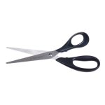 Q - connect ciseaux bureau economique droitier lames inox 210mm gain noir