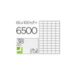 Q - connect etiquette adhsive 38. 1x21. 2mm coins arrondis imprimante jet d'encre laser copieur 100 ...