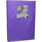 Q - connect papier couleur multifonction a3 80g / m2 unicolore ramette 500 feuilles - lilas