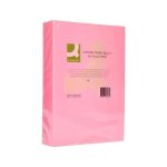 Q - connect papier couleur multifonction a4 80g / m2 unicolore ramette 500 feuilles - rose n�on