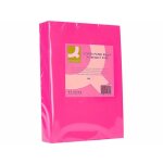Q - connect papier couleur multifonction a4 80g / m2 unicolore rose intense ramette 500 feuilles Q - connect papier couleur multifonction a4 80g / m2 unicolore rose intense ramette 500 feuilles