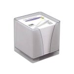 Quo vadis botier plexi fum + recharge bloc couleur 580 feuilles 90g 9x9x9 cm