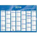 Quo vadis calendrier de banque bleu 2014, 135 x 180 mm