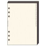 Quo vadis recharge accessoires organiseur bloc - notes timer 17 ivoire 10 x 17 cm