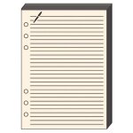 Quo vadis recharge accessoires organiseur fiches notes timer 14 ivoire 8 x 12 cm
