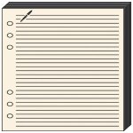 Quo vadis recharge accessoires organiseur fiches notes timer 21 ivoire 15 x 21 cm