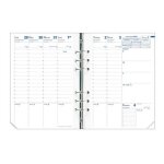 Quo vadis recharge timer format 17, 1 semaine sur 2 pages a la verticale papier blanc