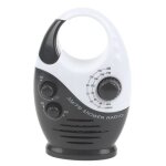 Radio fm am etanche et portable pour douche, musique suspendue, costume de salle de bain, cabine de bain, ...