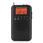 Radio stro am / fm portable, 2 bandes, rglage numrique, mini rcepteur, radio d'extrieur avec cordon ...