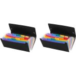 Rainbow class trieur accordon de bureau, porte document 12 positions, organisateur de bureau extensible, ...