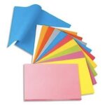 Rainex - paquet de 100 sous - chemises rock's - papier 80g / m - 22 x 32 cm - coloris assortis vifs