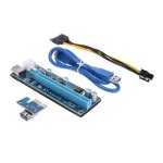 Rallonge m1w3 pour carte graphique pcie 1x a 16x, cordon 6pin pour adaptateur ver006c