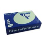 Ramette de papier - a4 - vert pastel - 210g - impression - 250 feuilles - clairefontaine troph�e