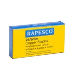 Rapesco boite de 1000 agrafes cuivres 24 / 6mm