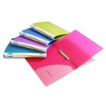 Rapesco classeur 2 anneaux 15mm en polypropylne textur a4 (lot de 10) couleur