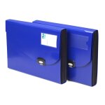 Rapesco trieur valisette avec 13 compartiments a4 + bleu