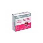 Rapid lot de 10 botes de 2000 agrafes 24 / 6 rouge red stripe