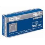 Rapid - agrafes 26 / 8 + , galvanises, bote de 5000 (11716800)