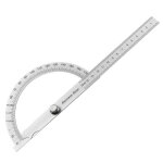 Rapporteur en acier inoxydable résistant a 180, règle d'angle en métal, compteur professionnel, détecteur ... Rapporteur en acier inoxydable résistant a 180, règle d'angle en métal, compteur professionnel, détecteur ...