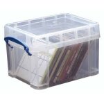 Really useful boxes bo�tier de rangement pr cd / dvd pour 18 cd ou 10 dvd, transparent, ft ext�rieur ...