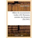 Affaire du recensement - lettre a m. humann, ministre des finances