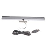 R�cepteur filaire de barre de capteur wii, accessoires de jeu, rayon de signal ir, prise usb de remplacement ...
