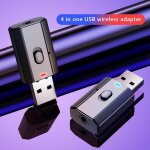 Rcepteur et transmetteur audio bluetooth 5. 0, mini stro, adaptateur sans fil, jack 3. 5mm, pour tlvision ...
