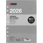 Recharge agenda 2026 a anneaux, 16 mois, 1 jour par page, format a5 elargi (155 x 213 mm), planification ...