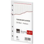 Recharge pour agenda compact format a6 6 trous