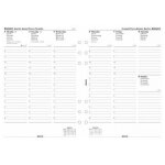 Recharge agenda format a5 filofax 2018 1 semaine sur 2 pages