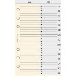 Recharge organiseur exatime 17 r�pertoire alphab�tique index� 16 feuillets
