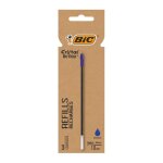 Recharge re'new stylo bille cristal moyen 3 pcs bleu