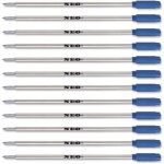 Recharges pour stylo a bille 8513 compatible cross pen 12 x blue ink cr 12 x blue ink