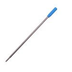Recharges de stylo a bille en m�tal 0. 7mm, 20 pi�ces, bleu et noir, accessoires de stylo en m�tal en ...