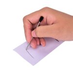 Recharge de stylo a bille en mtal, 1. 0mm, 7cm, 10 pices, noir, bleu, pour ecriture