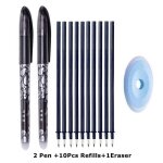 Recharges de stylo effaable, jeu de tiges, aiguille 0. 5mm / pointe a balle 0. 7mm, poigne lavable, ...