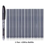 Recharges de stylo effaable, jeu de tiges, aiguille 0. 5mm / pointe a balle 0. 7mm, poigne lavable, ...
