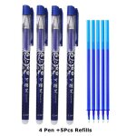 Recharges de stylo effaable, jeu de tiges, aiguille 0. 5mm / pointe a balle 0. 7mm, poigne lavable, ...