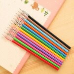 Recharges de stylos a encre gel color�, 12 pi�ces, stylos cadeaux de papeterie pour ecoliers de bureau ...