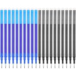 Recharges stylo rechange 0, 7 mm, 20 pi�ces recharges pour stylos effa�ables, recharges stylo rechange ...