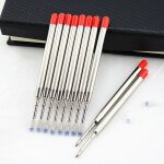 Recharge de stylo tactique b2 98mm, 424 recharges de stylo a bille en m�tal universel noir bleu pour ...