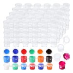 R�cipients de rangement en plastique transparent pour peinture (5 ml / 100 oz), 600 pots de 0. 17 bandes ...