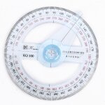 R�gle de mesure durable a 360 degr�s, outil de mesure, pointeur rapporteur