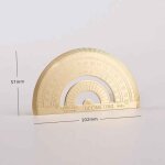 Rgle triangulaire vintage en laiton, rapporteur rtro rgle de dessin, accessoires de planificateur ...