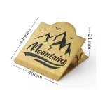 Rinitialisation d'interconnexion vintage en laiton pour livre, mmo, cahier, dcoration, jolie pince, ...